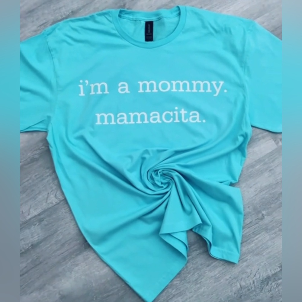 Gildan Mamacita Light Blue Short Sleeve Tee